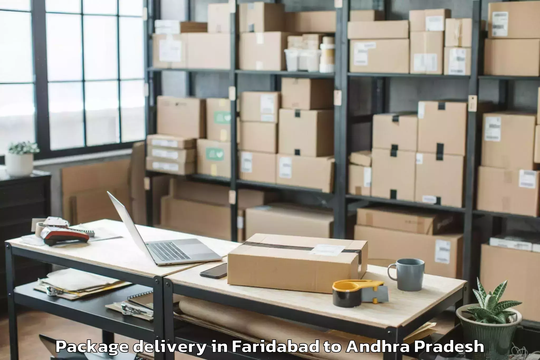 Quality Faridabad to Narasaraopeta Package Delivery